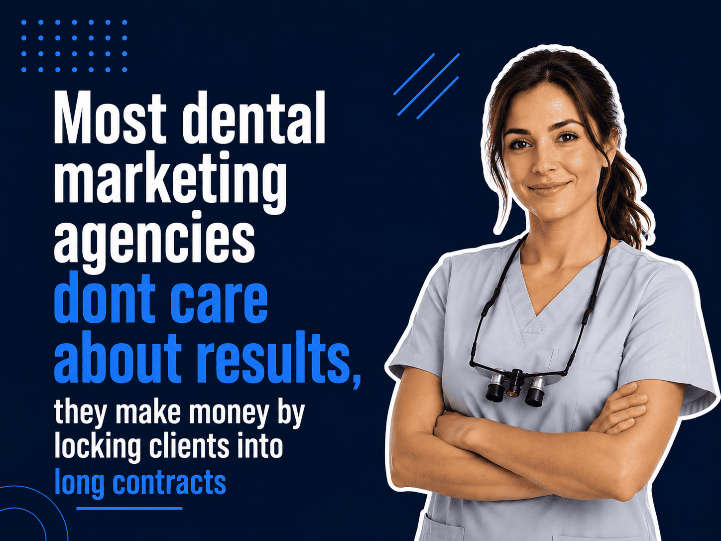 Keyword planner data showing high cost per click and low search volume for dental marketing agency terms