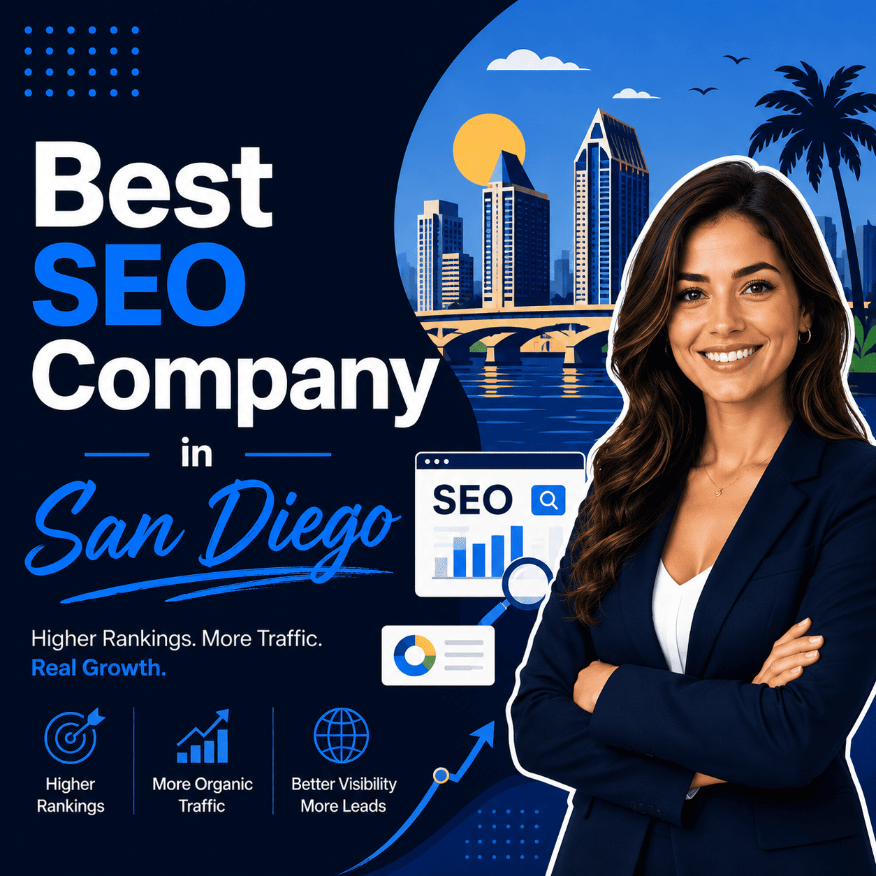 San Diego search visibility grid scan showing map pack rankings across San Diego County